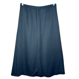 Kathie Lee Women's Size‎ 18 Black Skirt Long Flare back Zip Basic Classic Choir